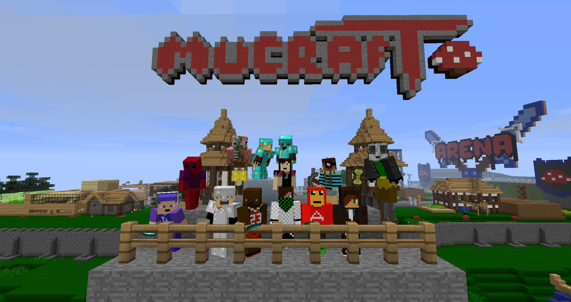 Screenshot from the minecraft server MuCraft 2012